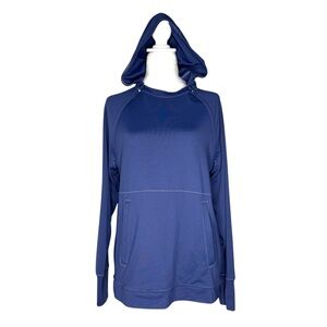 Oscar de la Renta Care+Wear Chest Port Access Hoodie  - Navy Size M